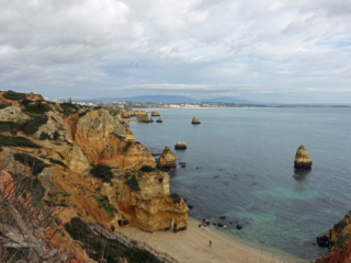 The stairs down to the beach
