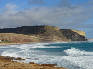 The cliffs above Luz