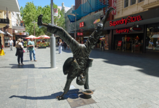 In memory of a well known busker