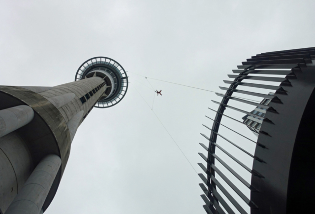 A sky tower jumper